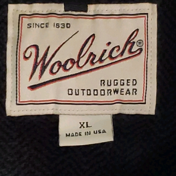 Vintage Woolrich Snap Mock Neck Charcoal Men's XL Fleece Pullover Polartec USA - Picture 7 of 14